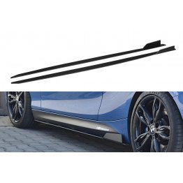 Накладки сплиттеры на пороги Вариант 3 на BMW 1 F20 M-Power рестайл